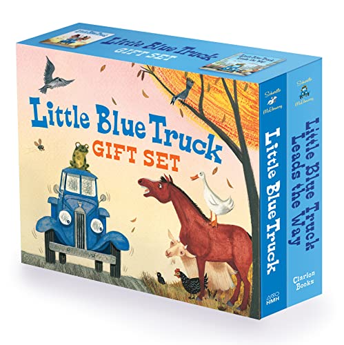 Little Blue Truck 2-Book Gift Set: Little Blue Truck Board Book, Little Blue Truck Leads the Way Board Book -- Alice Schertle, Paperback