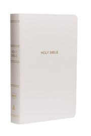 NKJV, Gift and Award Bible, Leather-Look, White, Red Letter Edition by Thomas Nelson