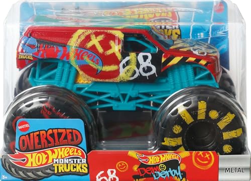 Hw Monster Oversized 1:24 Die Cast Demo Derby, Hot Wheels, Collectibles