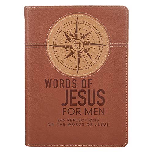 Lux-Leather Brown - Words of Jesus for Men by Christian Art Gifts