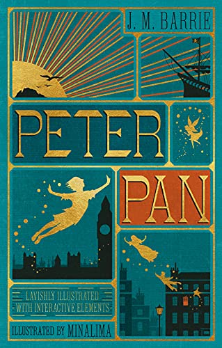 Peter Pan (Minalima Edition) (Lllustrated with Interactive Elements) -- J. M. Barrie, Hardcover