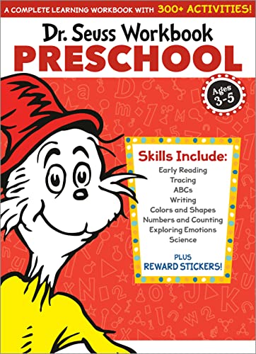 Dr. Seuss Workbook: Preschool: 300+ Fun Activities with Stickers and More! (Alphabet, Abcs, Tracing, Early Reading, Colors and Shapes, Numbers, Counti -- Dr Seuss, Paperback