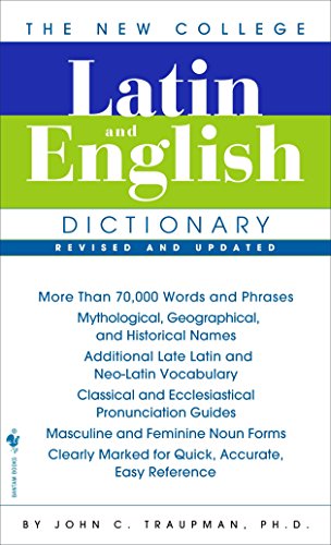 The New College Latin & English Dictionary, Revised and Updated -- John Traupman, Mass Market Paperbound
