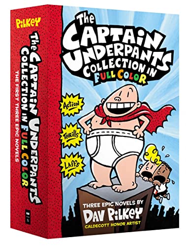 The Captain Underpants Color Collection (Captain Underpants #1-3 Boxed Set): From the Creator of Dog Man -- Dav Pilkey, Boxed Set