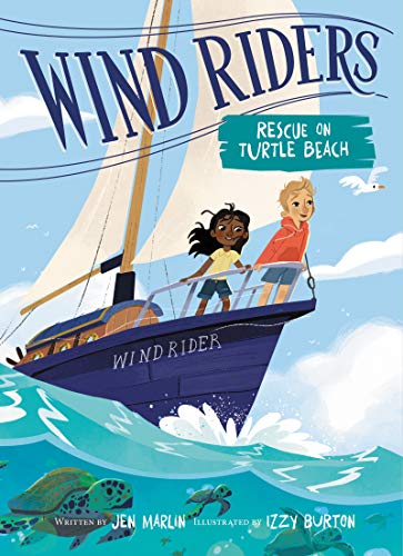 Wind Riders #1: Rescue on Turtle Beach -- Jen Marlin, Paperback