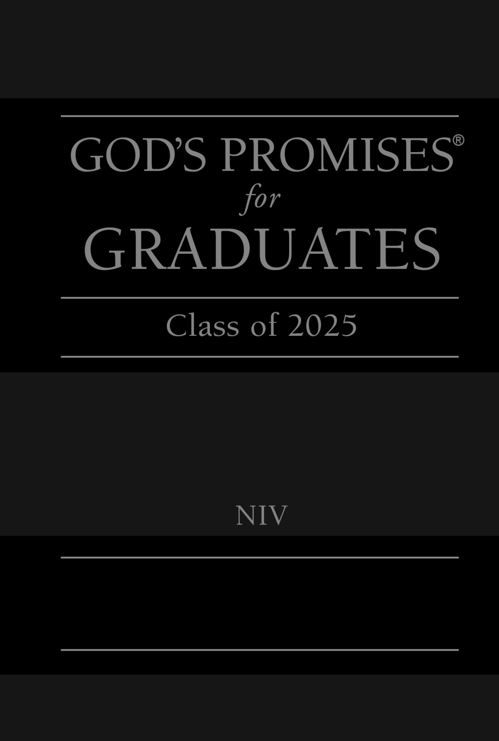 God's Promises for Graduates: Class of 2025 - Black NIV: New International Version by Countryman, Jack