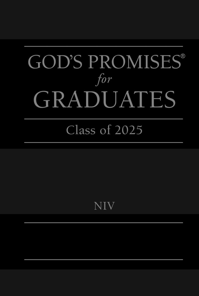 God's Promises for Graduates: Class of 2025 - Black NIV: New International Version by Countryman, Jack