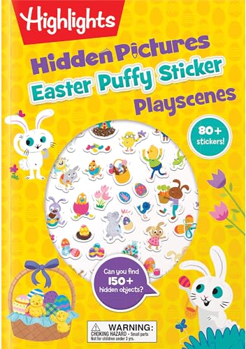 Easter Hidden Pictures Puffy Sticker Playscenes by Highlights