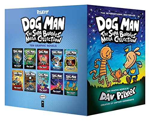 Boxed - Dog Man: The Supa Buddies Mega Collection: From the Creator of Captain Underpants (Dog Man #1-10 Box Set) by Pilkey, Dav