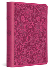 Large Print Compact Bible-ESV-Floral Design by Crossway Bibles