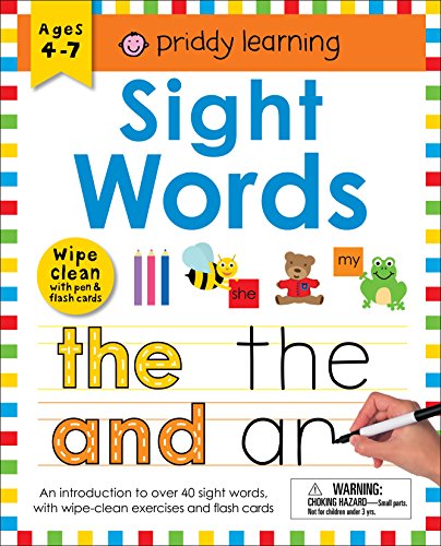 Wipe Clean Workbook: Sight Words (Enclosed Spiral Binding): An Introduction to Sight Words with Practical Exercises to Do Again and Again -- Roger Priddy, Spiral
