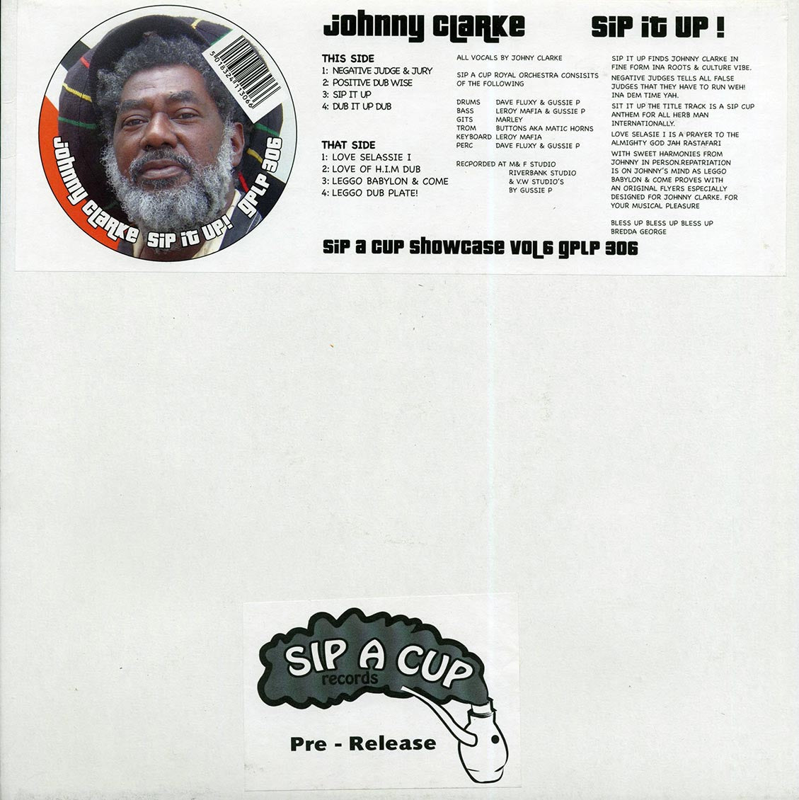 Johnny Clarke - Sip It Up (orig. press) - Vinyl LP