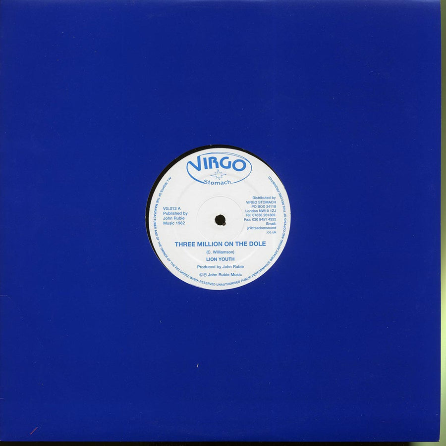 Lion Youth - Three Million On The Dole  /  Version - 12", 12"