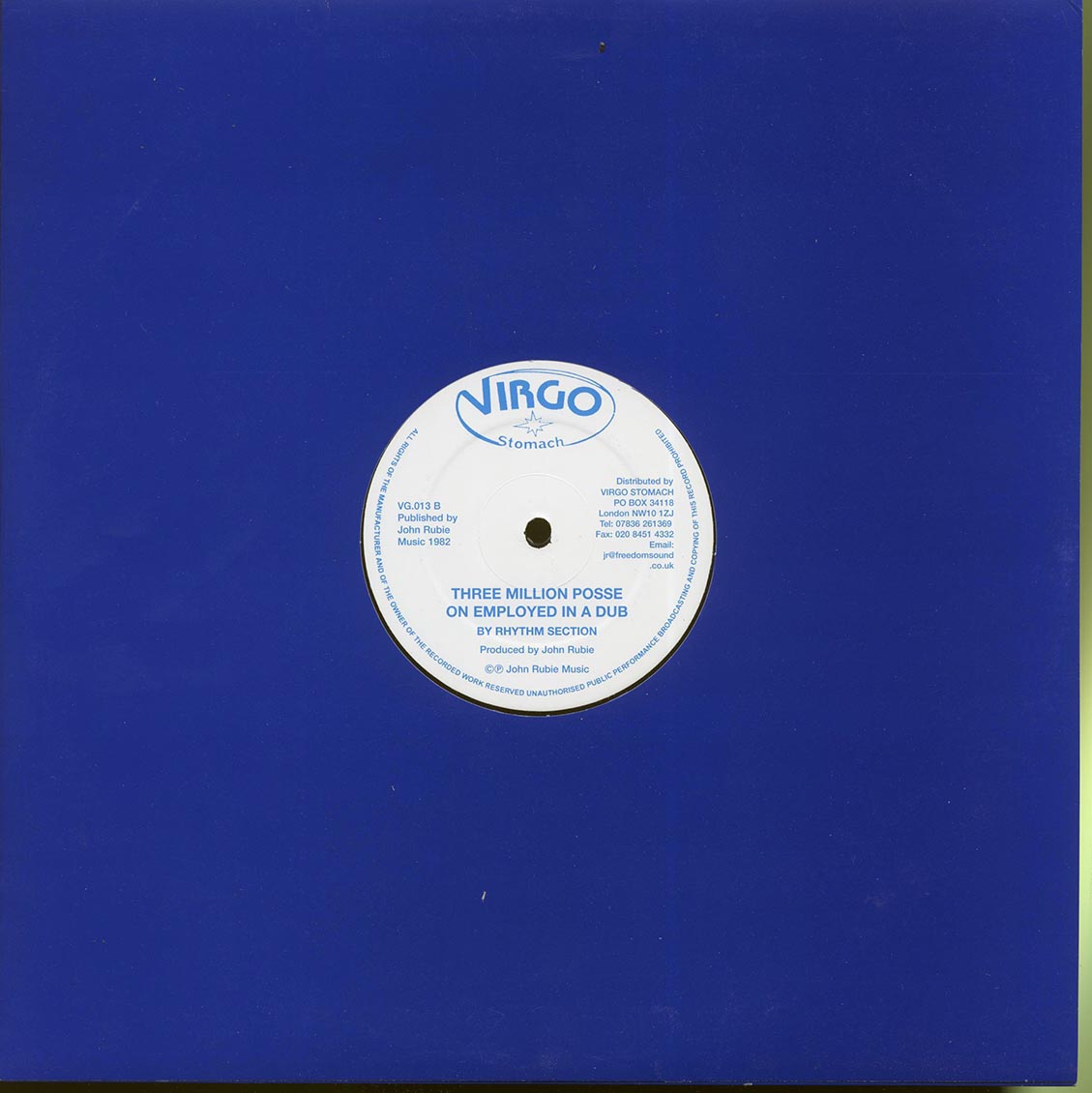 Lion Youth - Three Million On The Dole  /  Version - 12", 12"