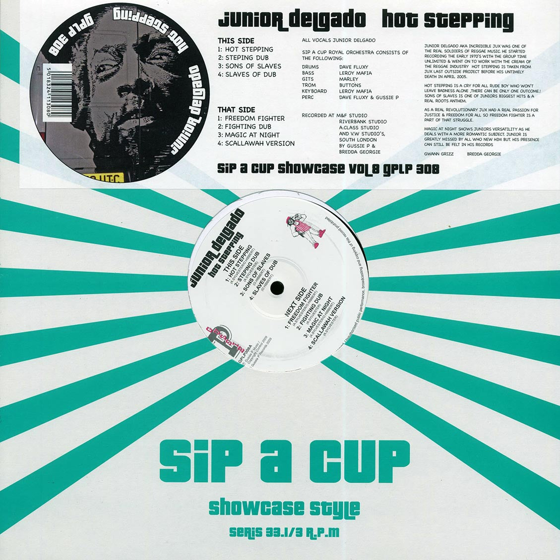 Jr. Delgado - Hot Stepping (2009 FIRST PRESS) (orig. press) - Vinyl LP