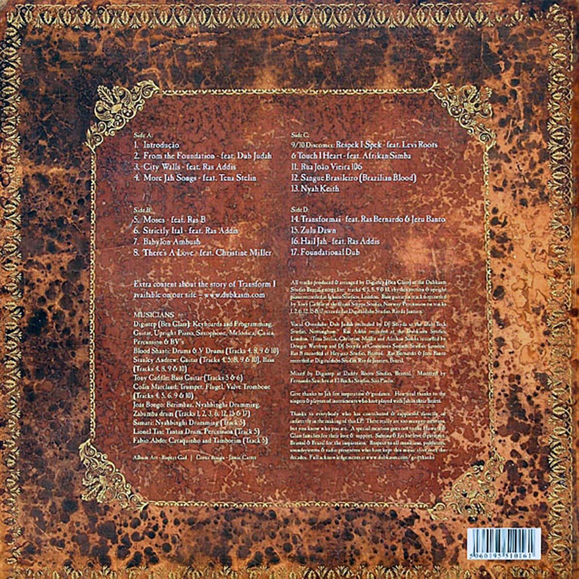 Dubkasm, Tena Stelin, Christine Miller, Dub Judah, Etc. - Transform I (2009 FIRST PRESS) (orig. press) (2xLP) - Vinyl LP, LP