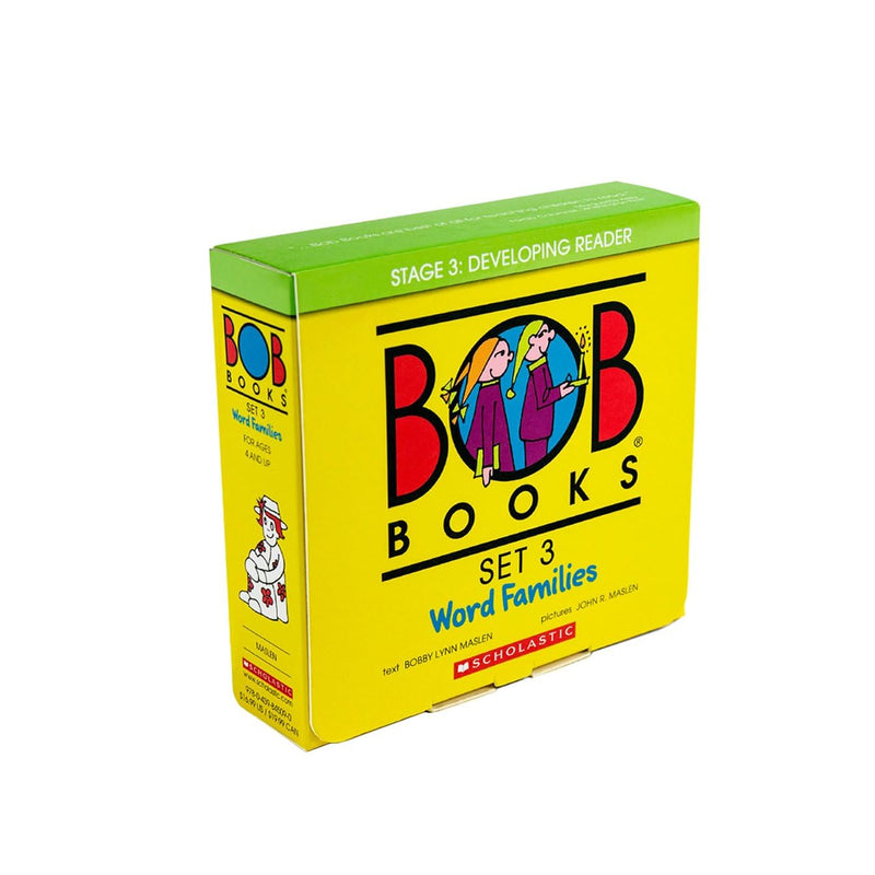 Bob Books -Word Families Box Set Phonics, Ages 4 and Up, Kindergarten, First Grade (Stage 3: Developing Reader) by Maslen, Bobby Lynn