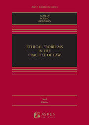 Ethical Problems in the Practice of Law by Lerman, Lisa G.