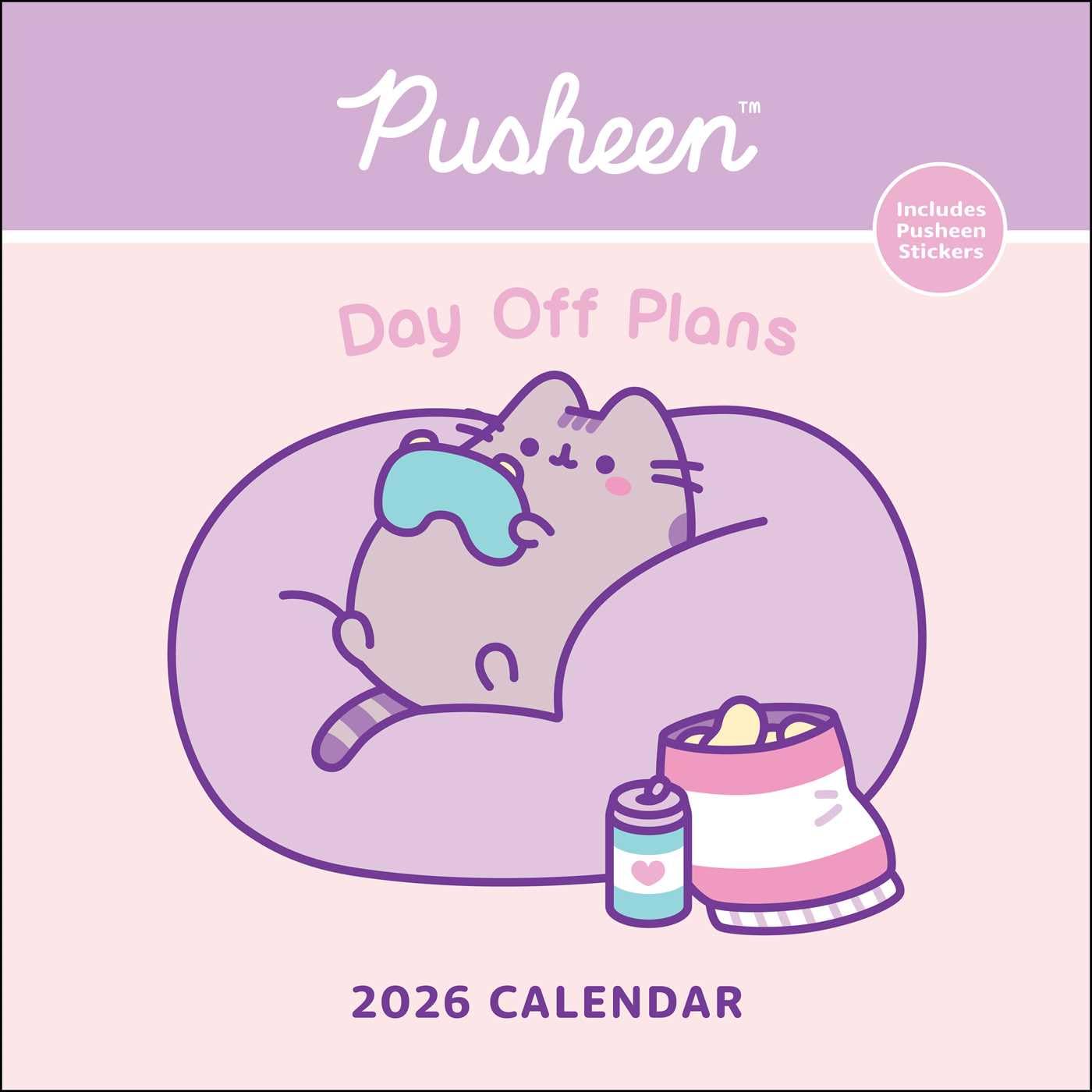 Pusheen 2026 Wall Calendar: Day Off Plans by Belton, Claire