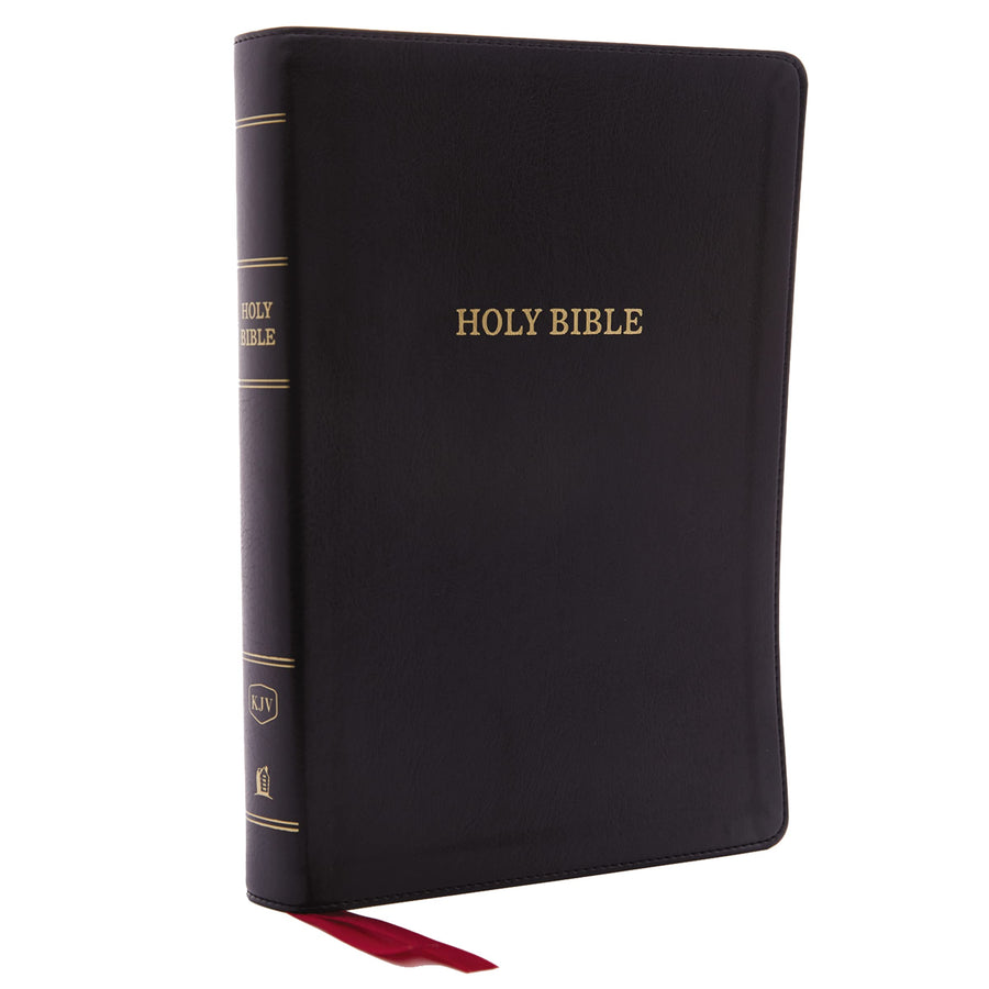 KJV, Deluxe Reference Bible, Giant Print, Imitation Leather, Black, Red Letter Edition -- Thomas Nelson, Bible