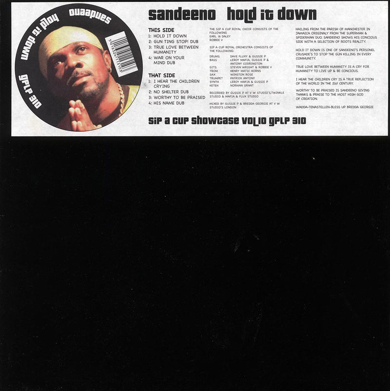 Sandeeno - Hold It Down (2009 FIRST PRESS) (orig. press) - Vinyl LP