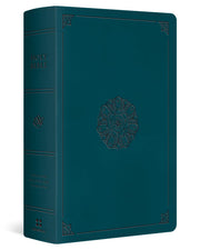 ESV Large Print Personal Size Bible (Trutone, Deep Teal, Emblem Design) by