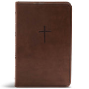 CSB Compact Bible, Brown Leathertouch, Value Edition by Csb Bibles by Holman