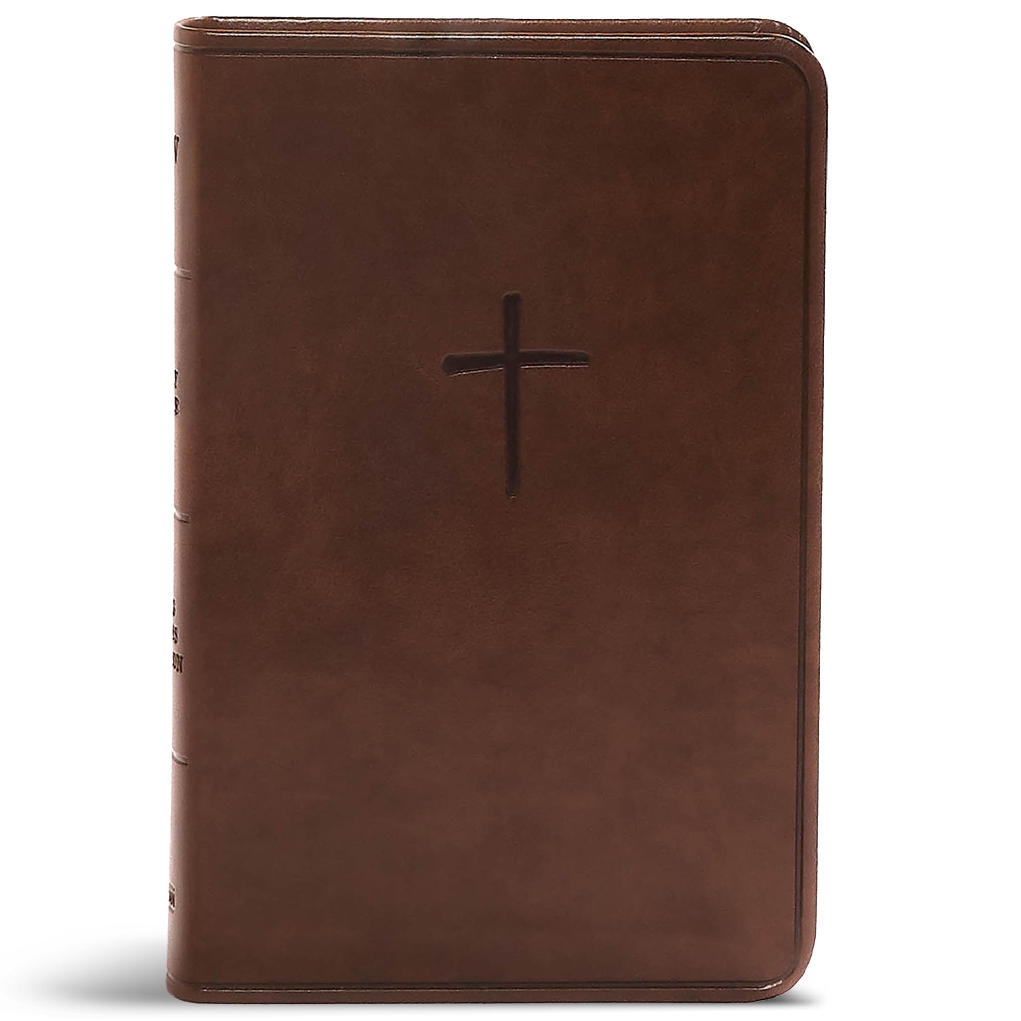 CSB Compact Bible, Brown Leathertouch, Value Edition by Csb Bibles by Holman