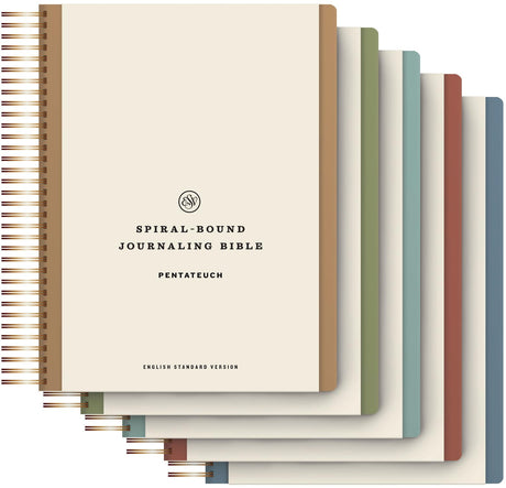 ESV Spiral-Bound Journaling Bible, Five-Volume Set (Hardcover) -- Esv Bibles, Bible