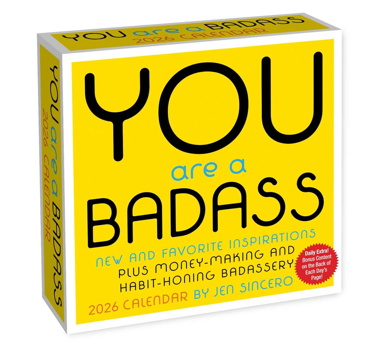 You Are a Badass 2026 Day-To-Day Calendar by Sincero, Jen