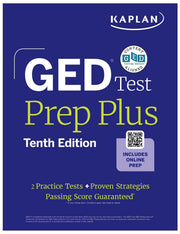 GED Test Prep Plus, Tenth Edition (2026): Includes a Diagnostic Pretest, 2 Full Length Practice Tests, 1000+ Practice Questions, and 60+ Online Videos by Van Slyke, Caren