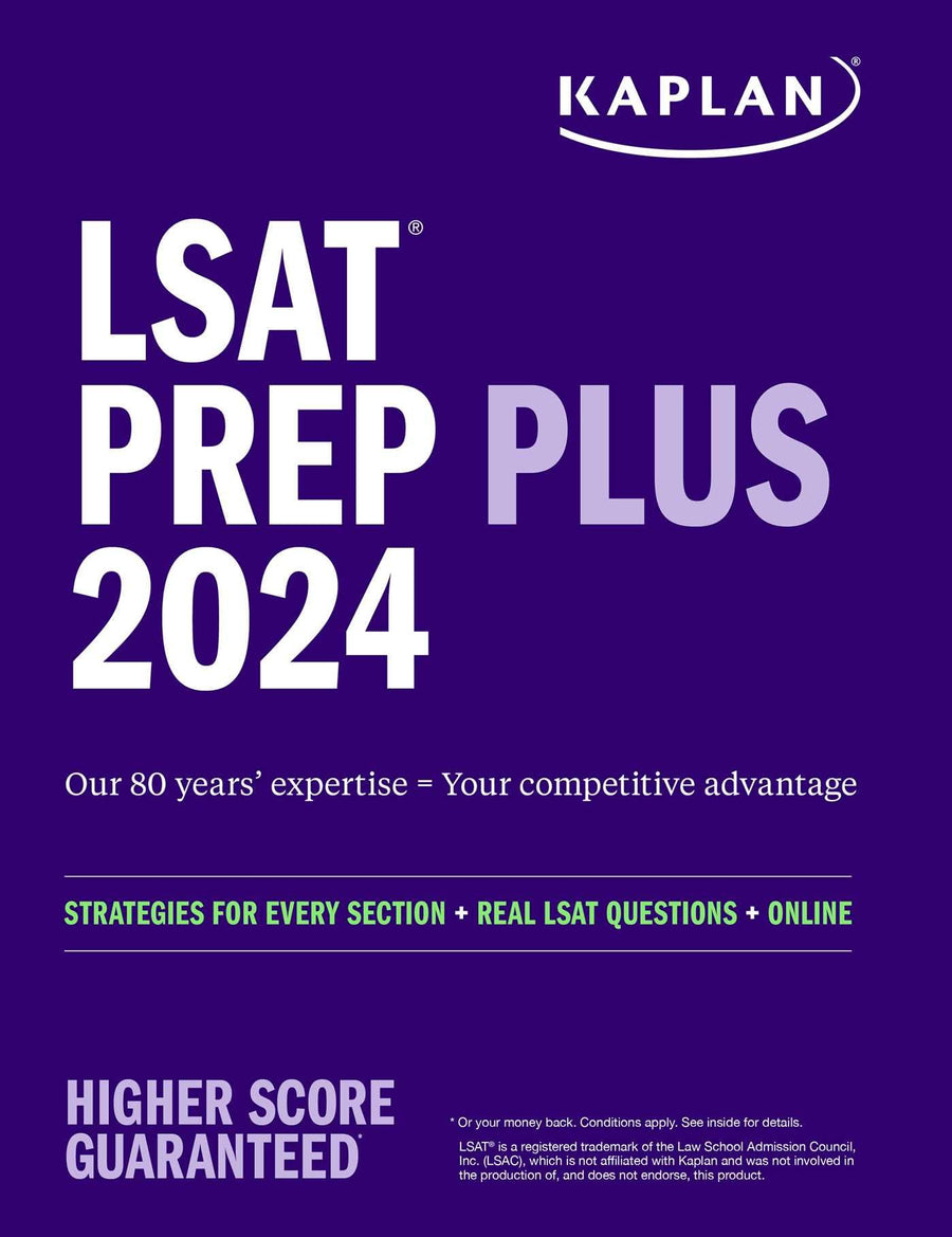 LSAT Prep Plus 2024: Strategies for Every Section + Real LSAT Questions + Online -- Kaplan Test Prep, Paperback