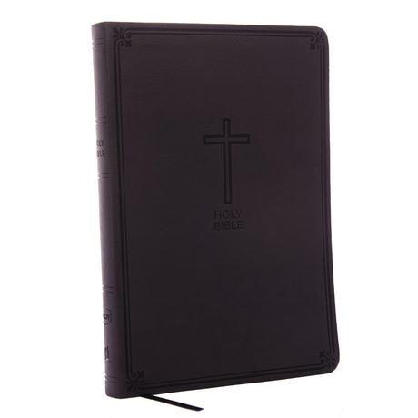 NKJV, Value Thinline Bible, Large Print, Imitation Leather, Black, Red Letter Edition -- Thomas Nelson, Bible