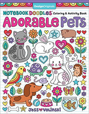 Notebook Doodles Adorable Pets: Coloring & Activity Book by Volinski, Jess
