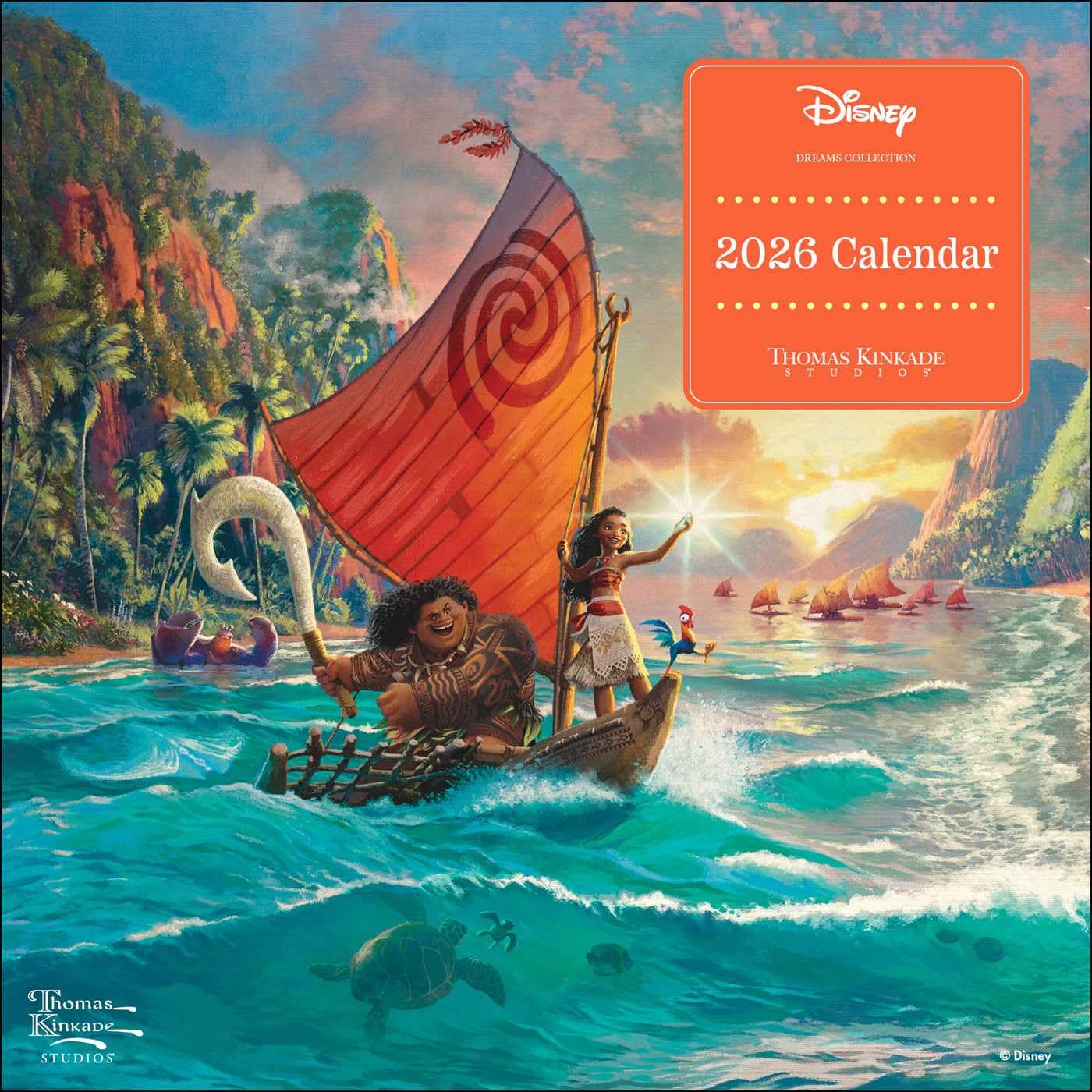 Disney Dreams Collection by Thomas Kinkade Studios 2026 Mini Wall Calendar by Kinkade, Thomas