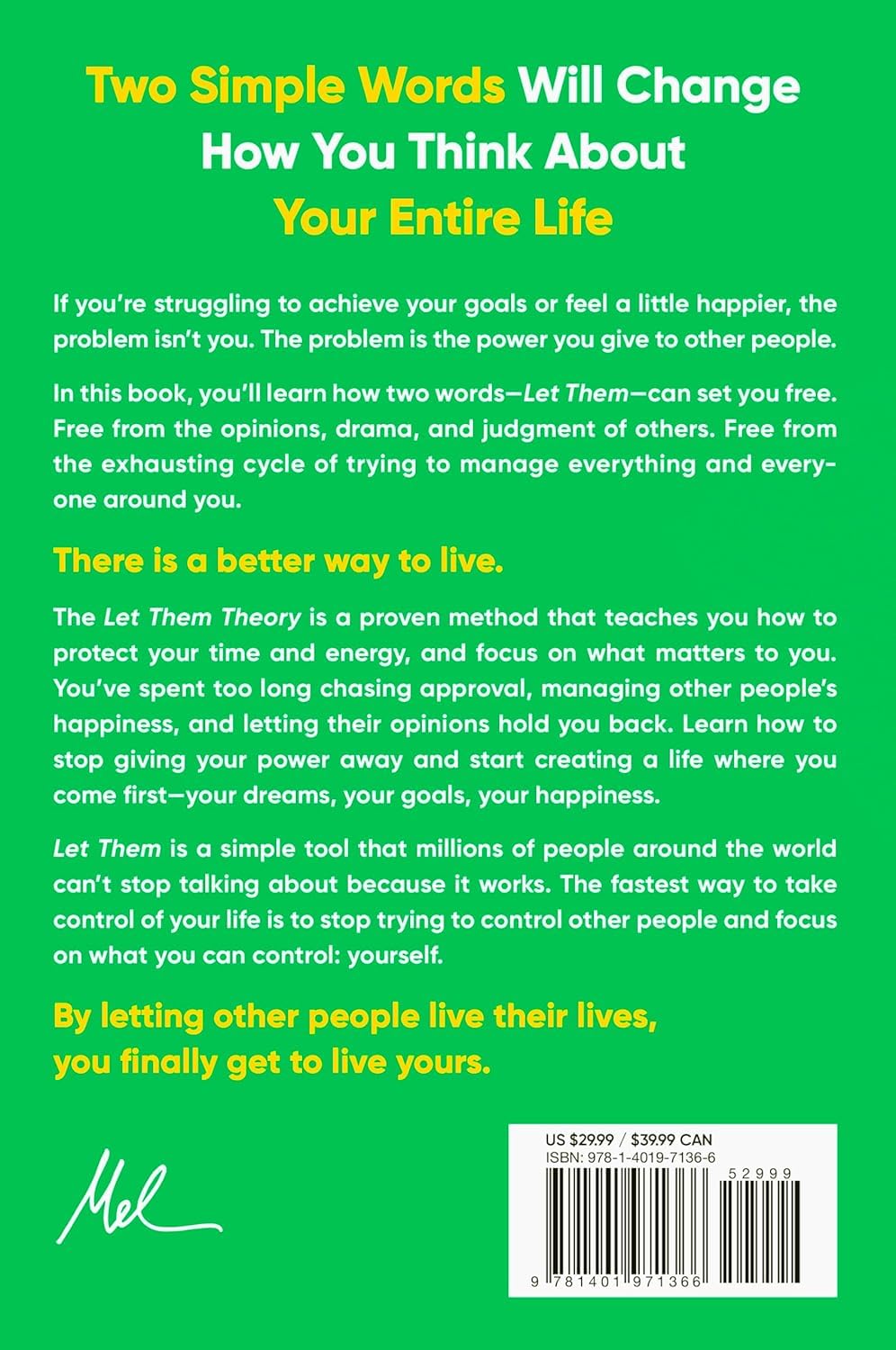 The Let Them Theory: A Life-Changing Tool That Millions of People Can't Stop Talking about -- Mel Robbins, Hardcover