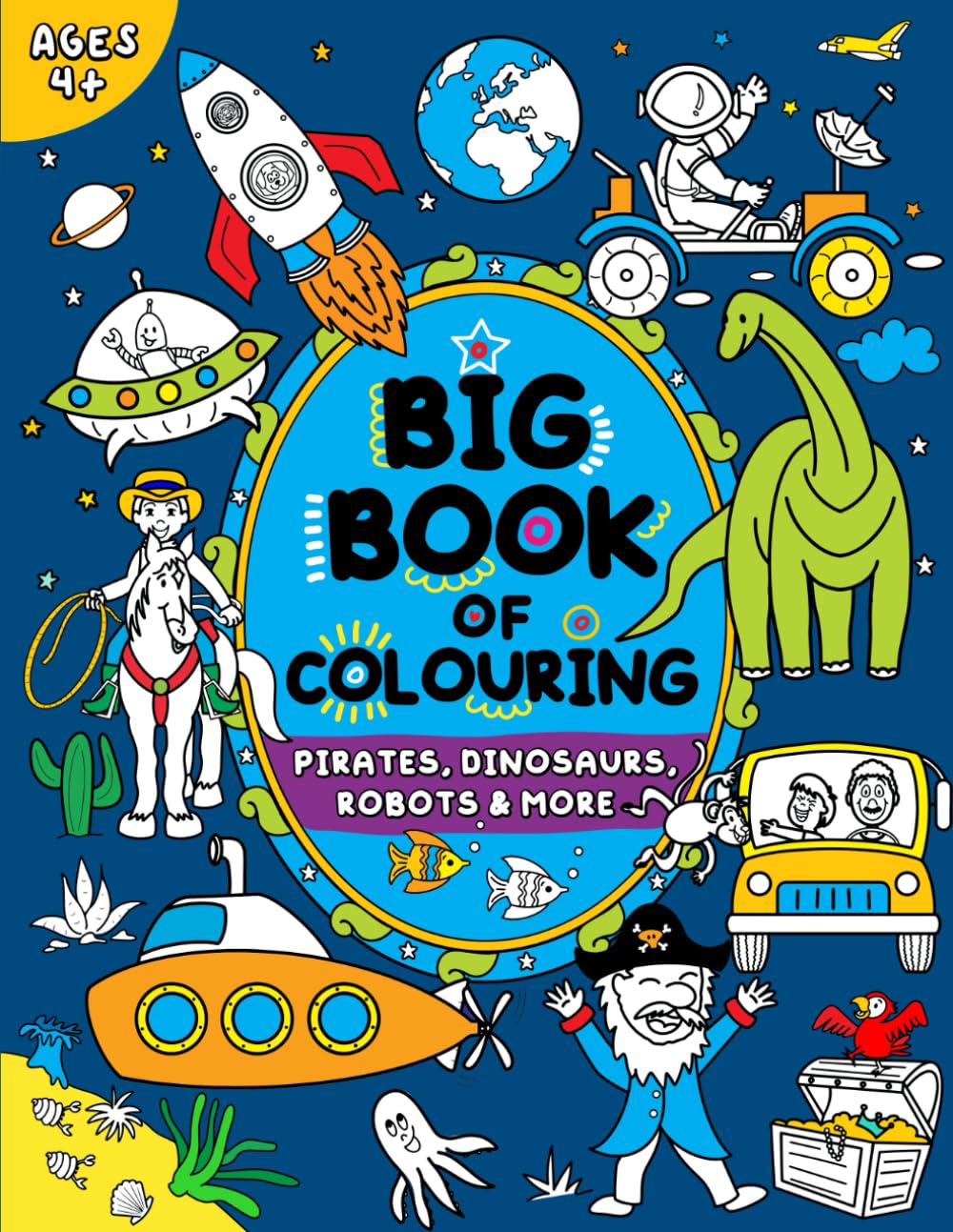Big Book of Colouring for Boys: Children Ages 4+ by Publishing, Fairywren