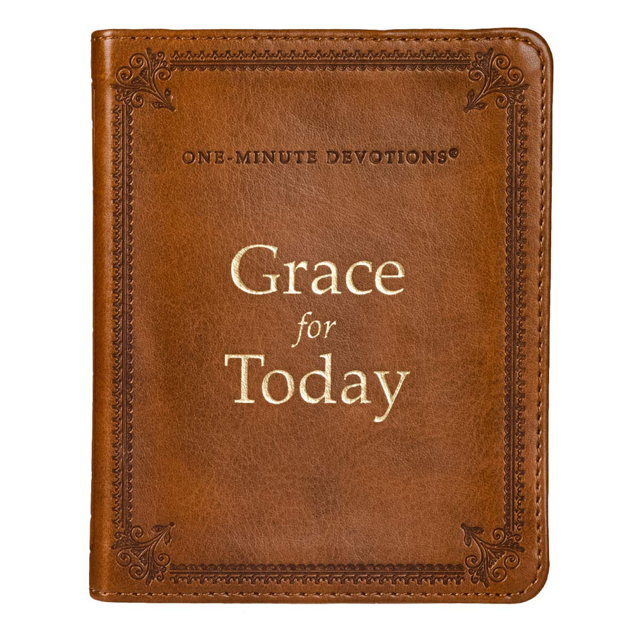 One Minute Devotions Grace for Today -- Christian Art Gifts, Bonded Leather
