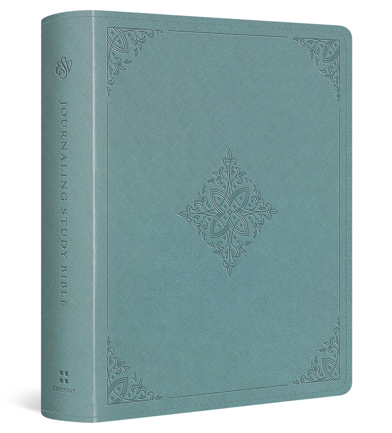 ESV Journaling Study Bible (Trutone Over Board, Paris Sky, Fleur-De-Lis Design) by