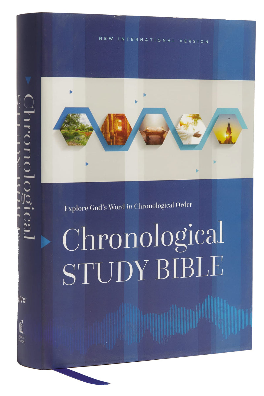 Niv, Chronological Study Bible, Hardcover, Comfort Print: Holy Bible, New International Version -- Thomas Nelson, Bible