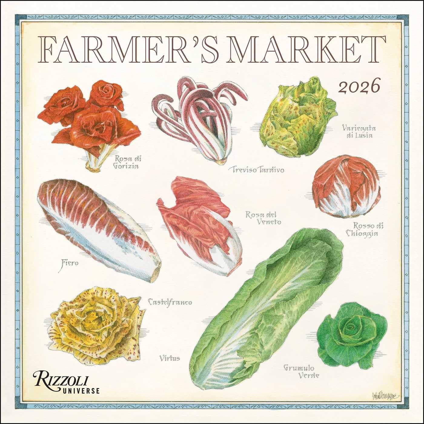 Farmer's Market 2026 Wall Calendar by Burgoyne, John