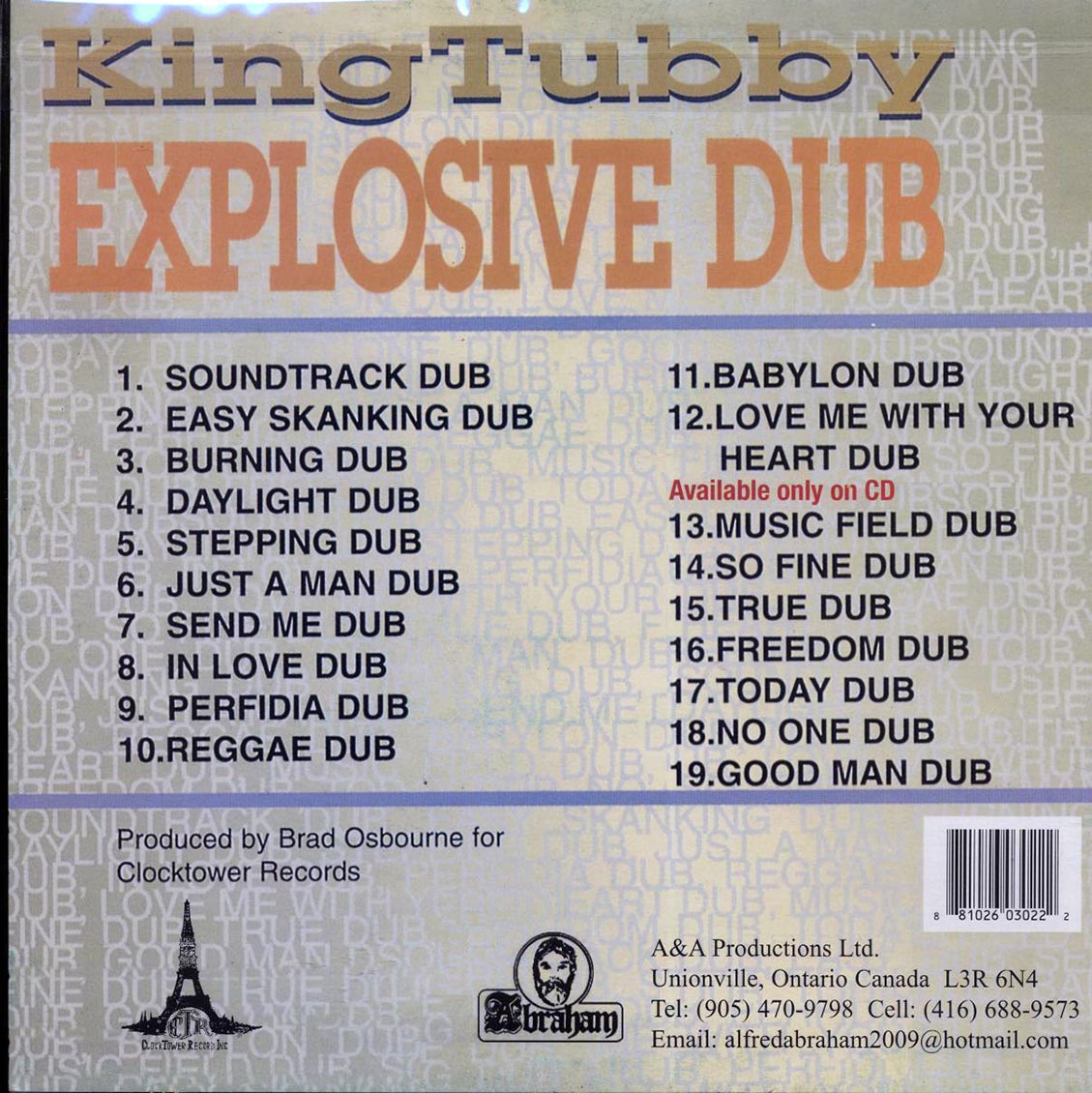 King Tubby - Explosive Dub - Vinyl LP, LP