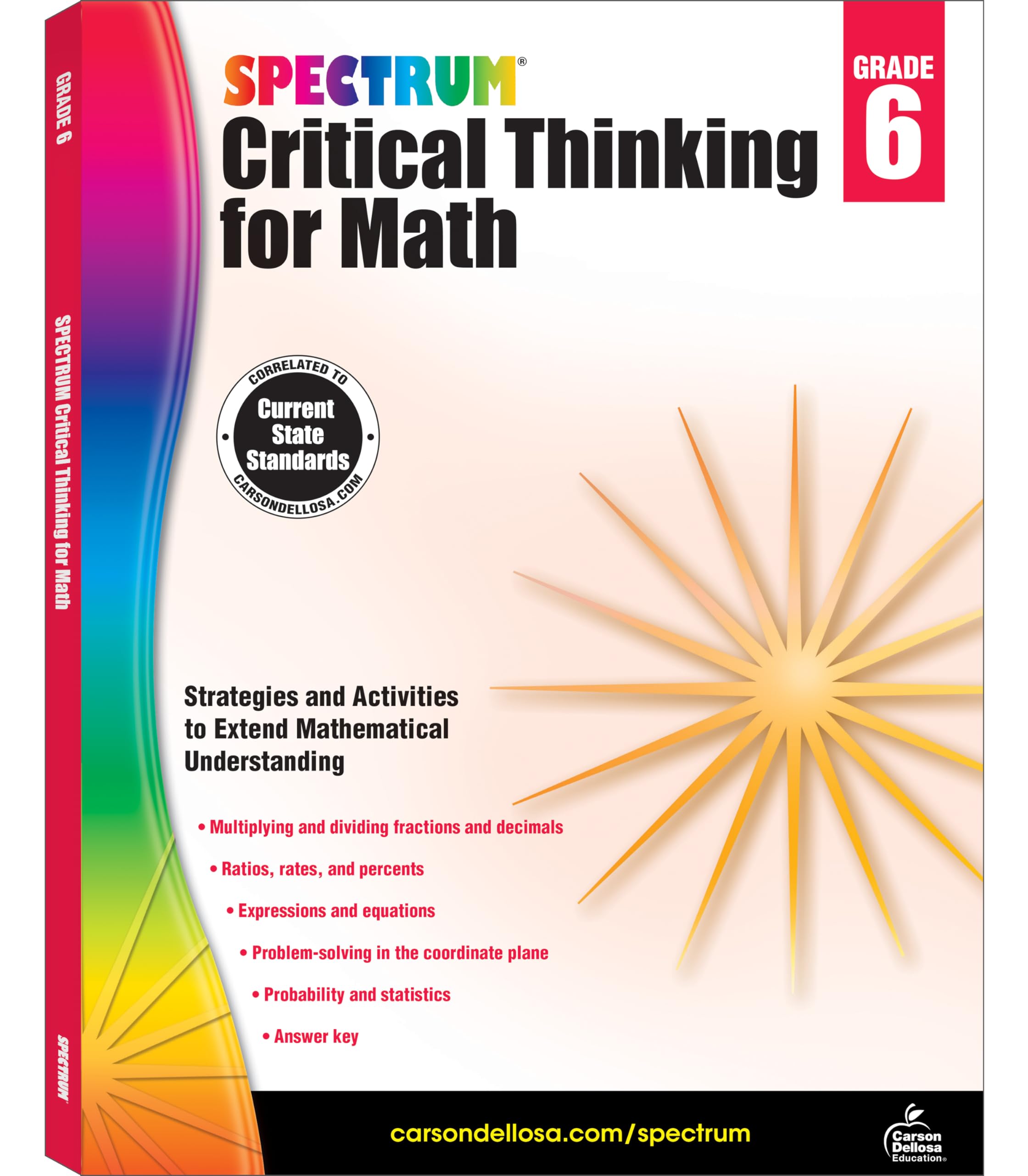 Spectrum Critical Thinking for Math, Grade 6 by Spectrum