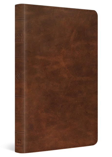 ESV Thinline Bible, Red Letter (Full Grain Leather, Deep Brown) -- Esv Bibles, Bible