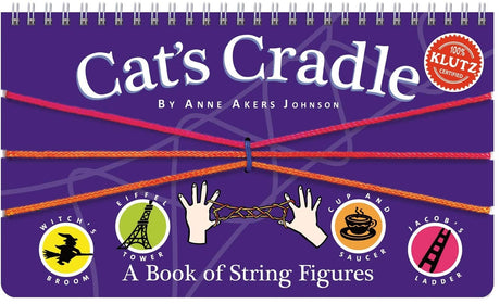 Cat's Cradle: A Book of String Figures [With Three Colored Cords] -- Klutz, Spiral