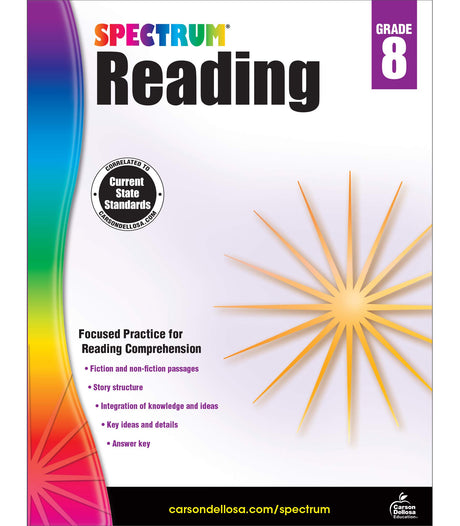 Spectrum Reading Workbook, Grade 8: Volume 26 -- Spectrum, Paperback