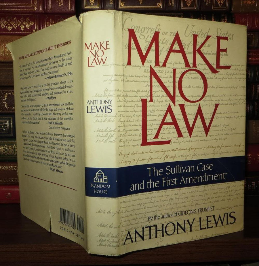 Used - Very Good | Make No Law: The Sullivan Case and the First Amendment -- Anthony Lewis, Hardcover