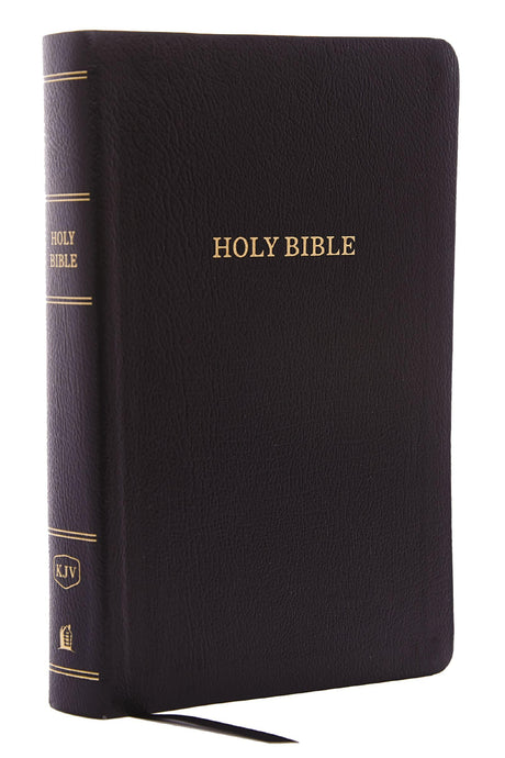KJV, Reference Bible, Personal Size Giant Print, Bonded Leather, Black, Red Letter Edition -- Thomas Nelson, Bible