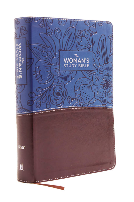 NIV, the Woman's Study Bible, Imitation Leather, Blue/Brown, Full-Color: Receiving God's Truth for Balance, Hope, and Transformation -- Dorothy Kelley Patterson, Bible
