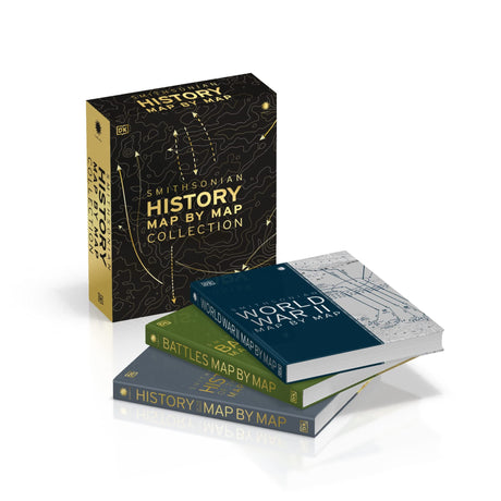 History Map by Map Collection: 3-Book Box Set - Wwii, Battles, and World History Books -- DK, Hardcover